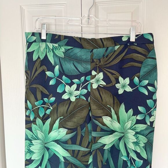 Cynthia Rowley Resort Tropical Floral Lightweight High Waisted Pull On Pants - Picture 4 of 11